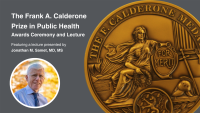 Dr. Samet, 2025 Calderone Prize